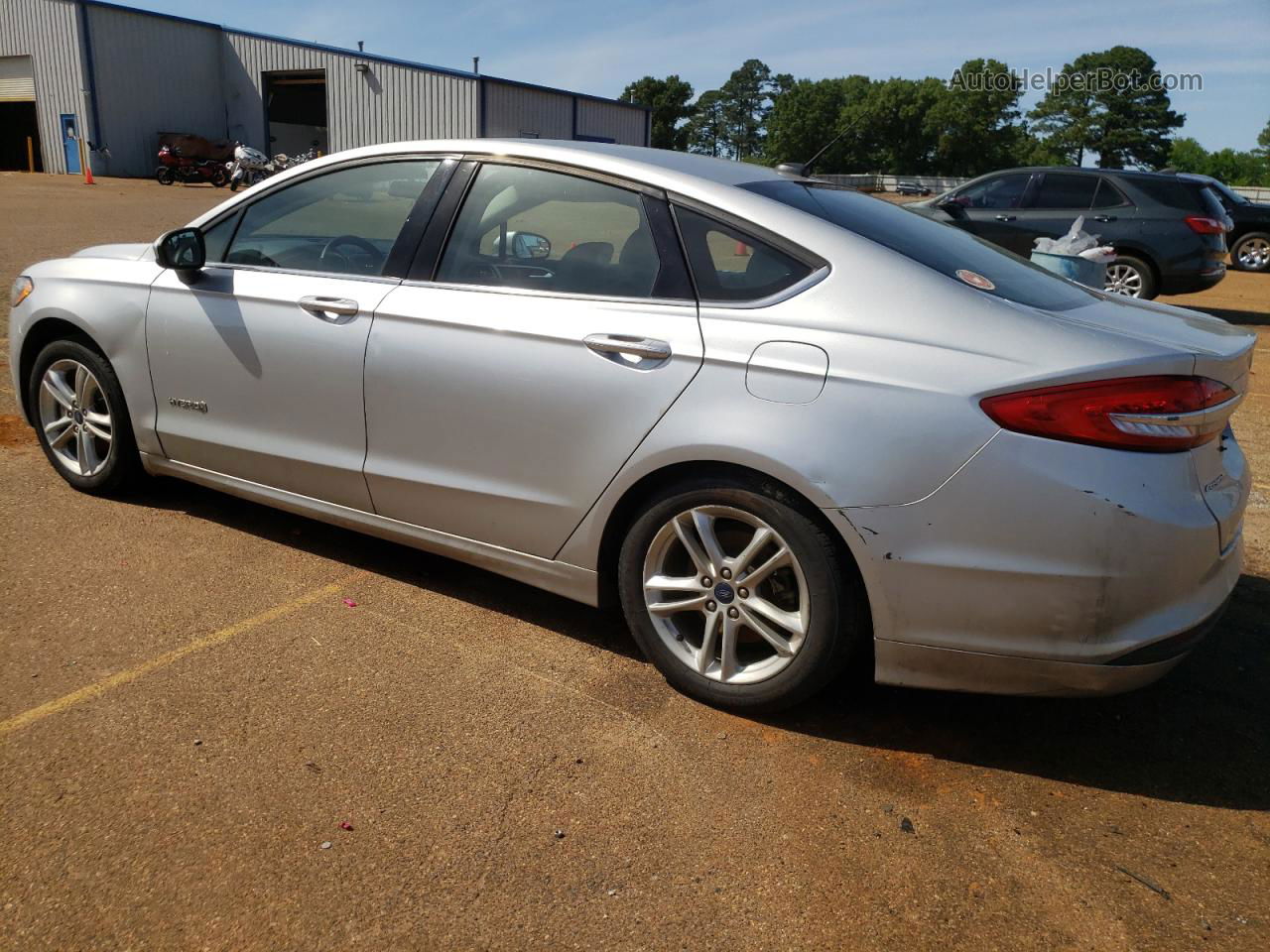 2018 Ford Fusion S Hybrid Silver vin: 3FA6P0UU0JR278987