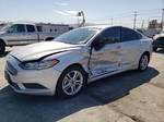 2018 Ford Fusion S Hybrid Серебряный vin: 3FA6P0UU2JR110364