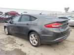 2018 Ford Fusion S Hybrid Gray vin: 3FA6P0UU2JR268641