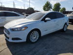 2016 Ford Fusion S Hybrid White vin: 3FA6P0UU3GR251498