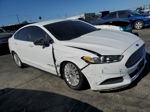 2016 Ford Fusion S Hybrid White vin: 3FA6P0UU3GR251498