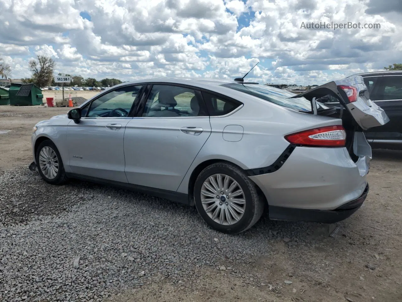 2016 Ford Fusion S Hybrid Silver vin: 3FA6P0UU7GR389318