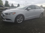 2018 Ford Fusion S Hybrid White vin: 3FA6P0UU7JR100395