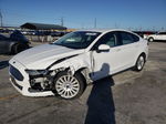 2014 Ford Fusion S Hybrid White vin: 3FA6P0UU8ER275910