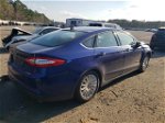 2016 Ford Fusion S Hybrid Blue vin: 3FA6P0UUXGR392553