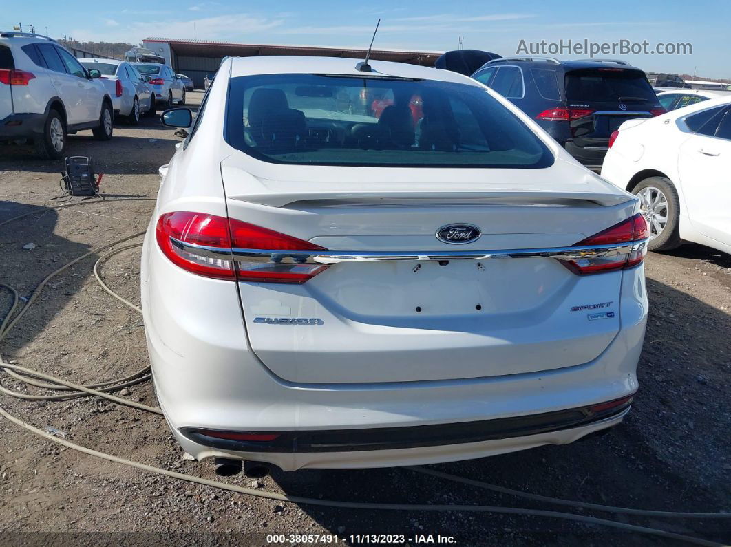 2017 Ford Fusion Sport White vin: 3FA6P0VP0HR312445