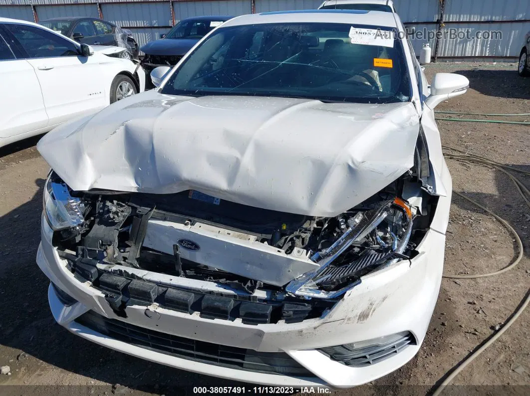 2017 Ford Fusion Sport White vin: 3FA6P0VP0HR312445