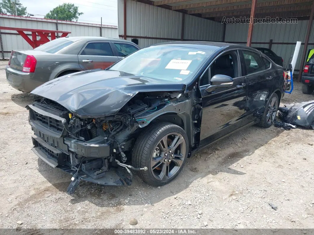 2019 Ford Fusion Sport Black vin: 3FA6P0VP0KR132745