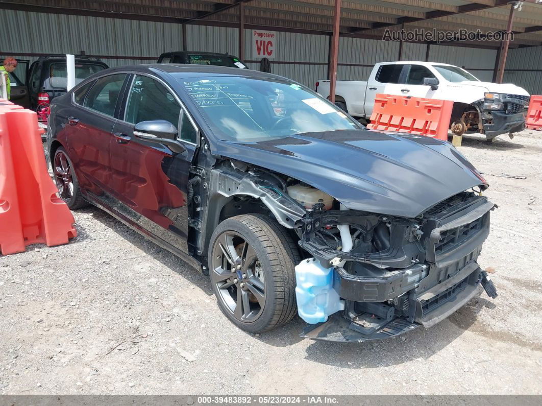 2019 Ford Fusion Sport Black vin: 3FA6P0VP0KR132745