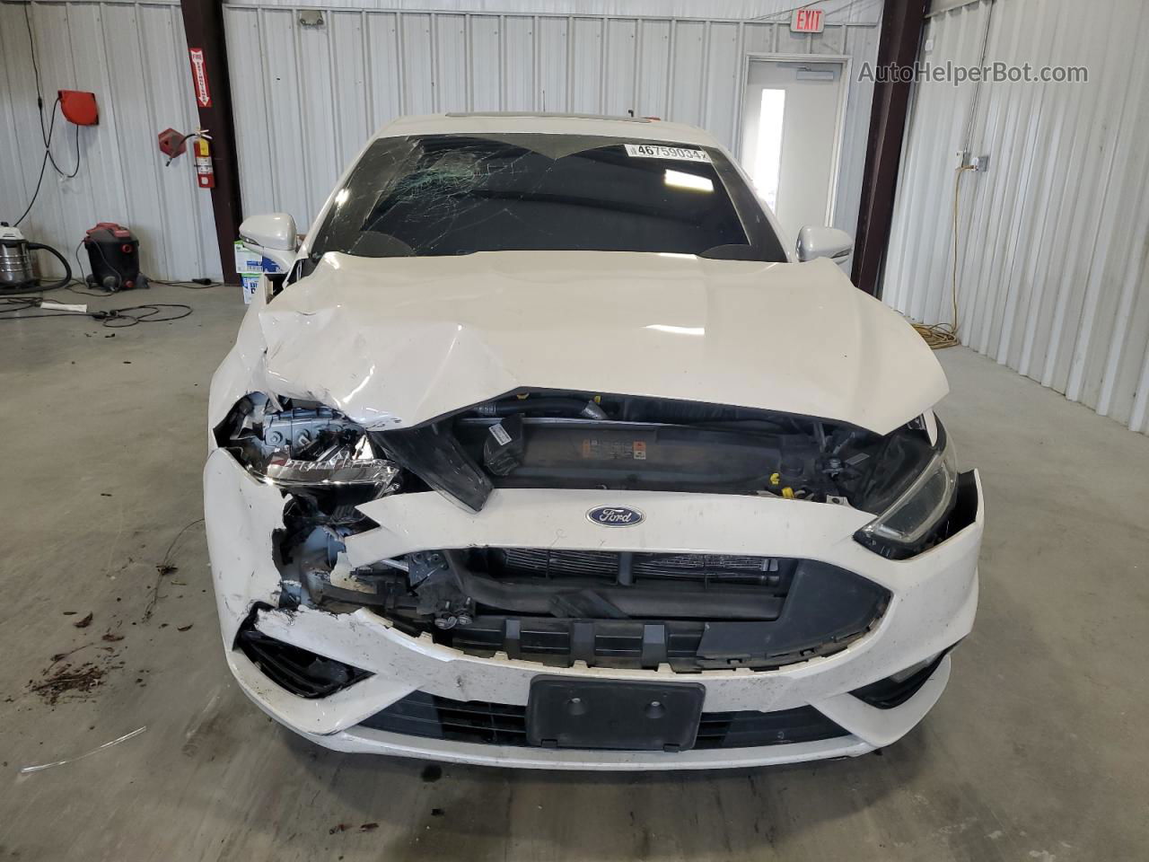 2018 Ford Fusion Sport Белый vin: 3FA6P0VP2JR154292