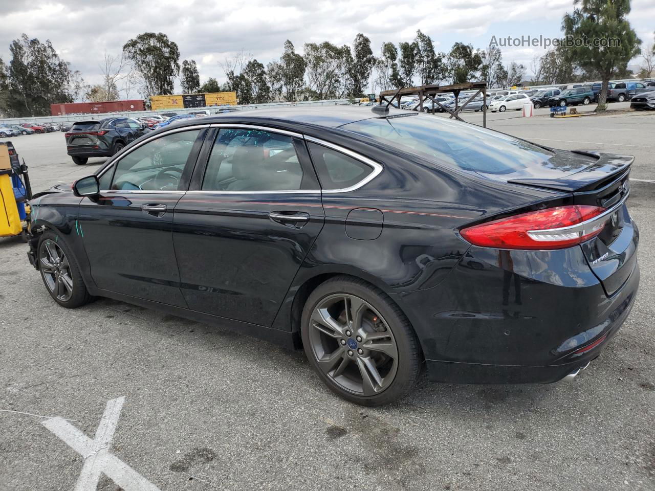 2017 Ford Fusion Sport Black vin: 3FA6P0VP3HR299562