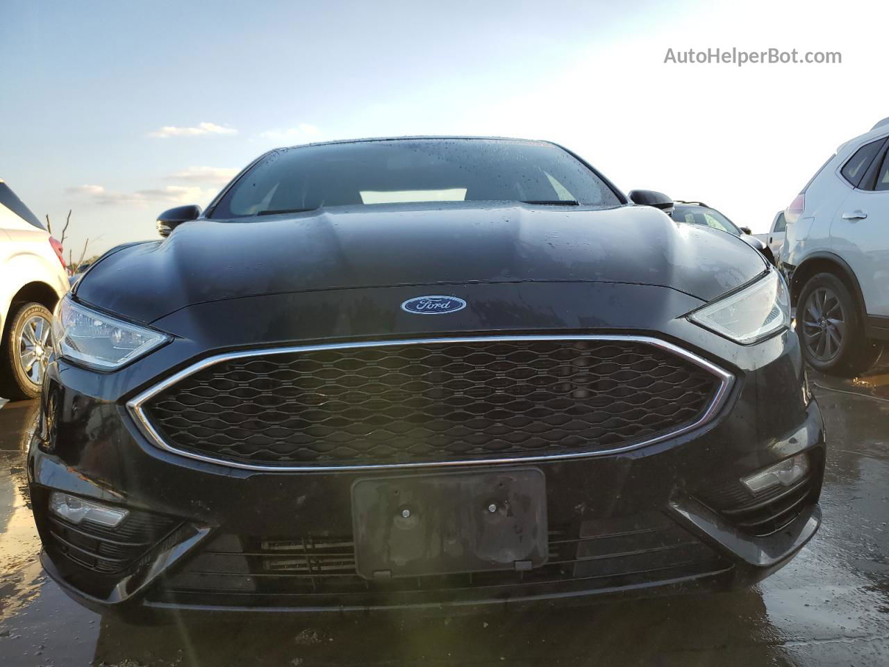 2018 Ford Fusion Sport Black vin: 3FA6P0VP4JR280704