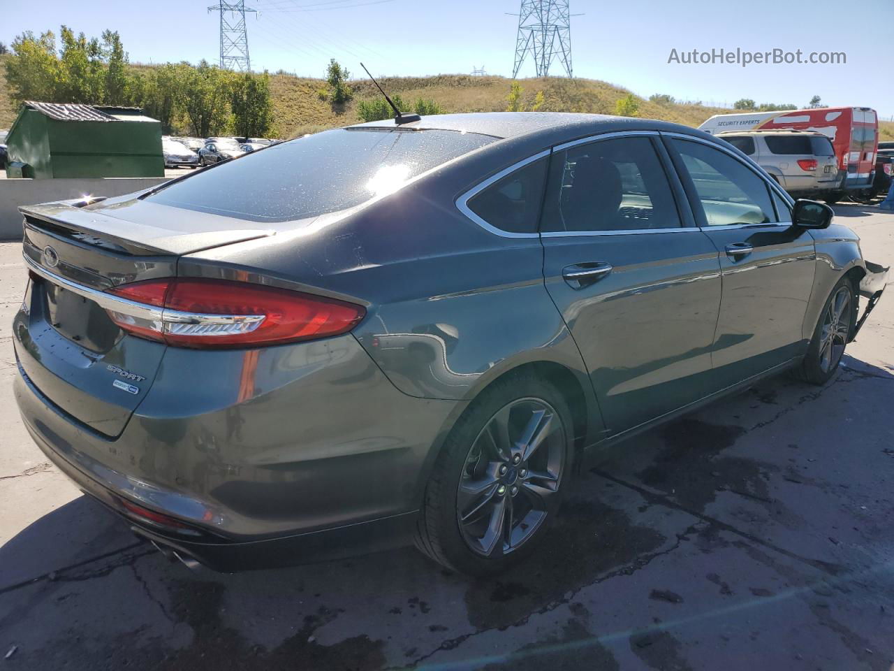 2017 Ford Fusion Sport Gray vin: 3FA6P0VP5HR157021