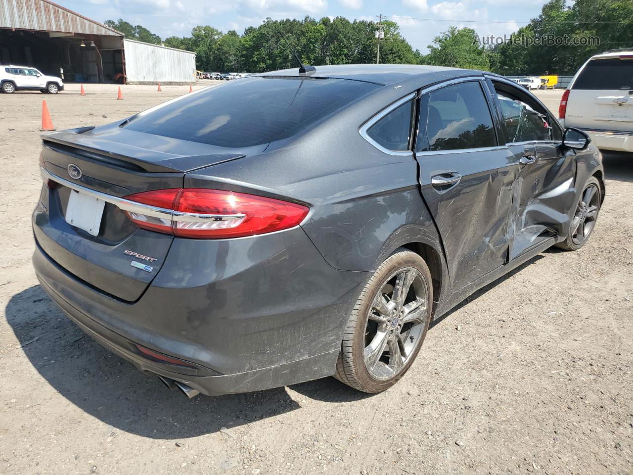 2017 Ford Fusion Sport Gray vin: 3FA6P0VP5HR226953