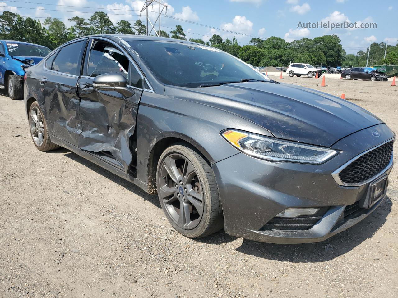 2017 Ford Fusion Sport Gray vin: 3FA6P0VP5HR226953