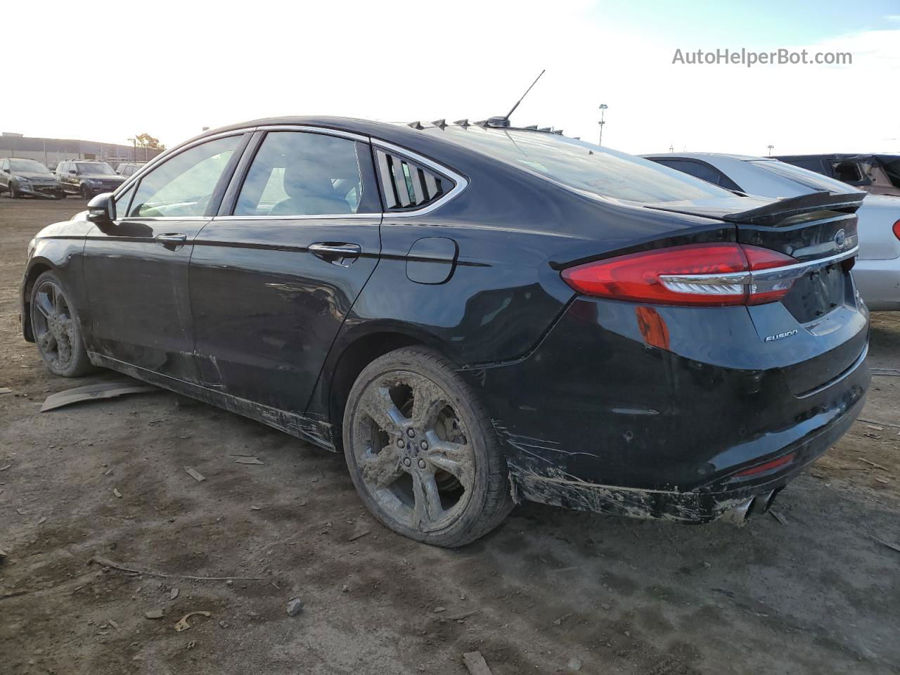 2017 Ford Fusion Sport Black vin: 3FA6P0VP6HR272954