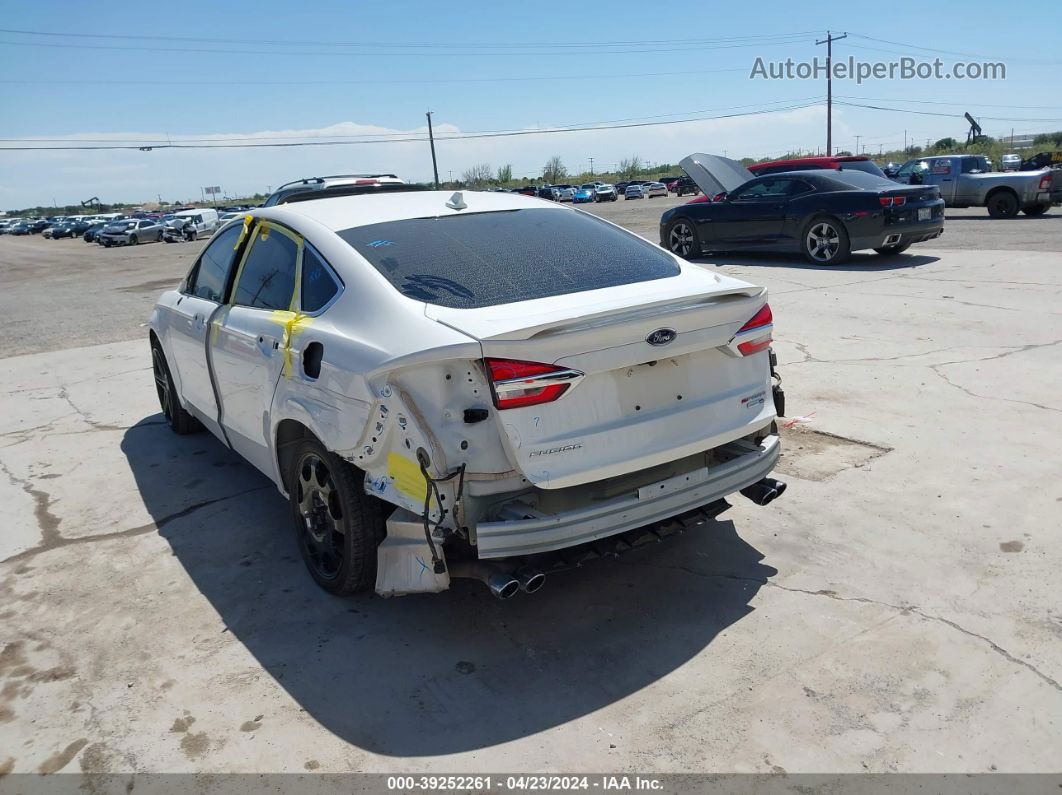 2019 Ford Fusion Sport White vin: 3FA6P0VP6KR108966