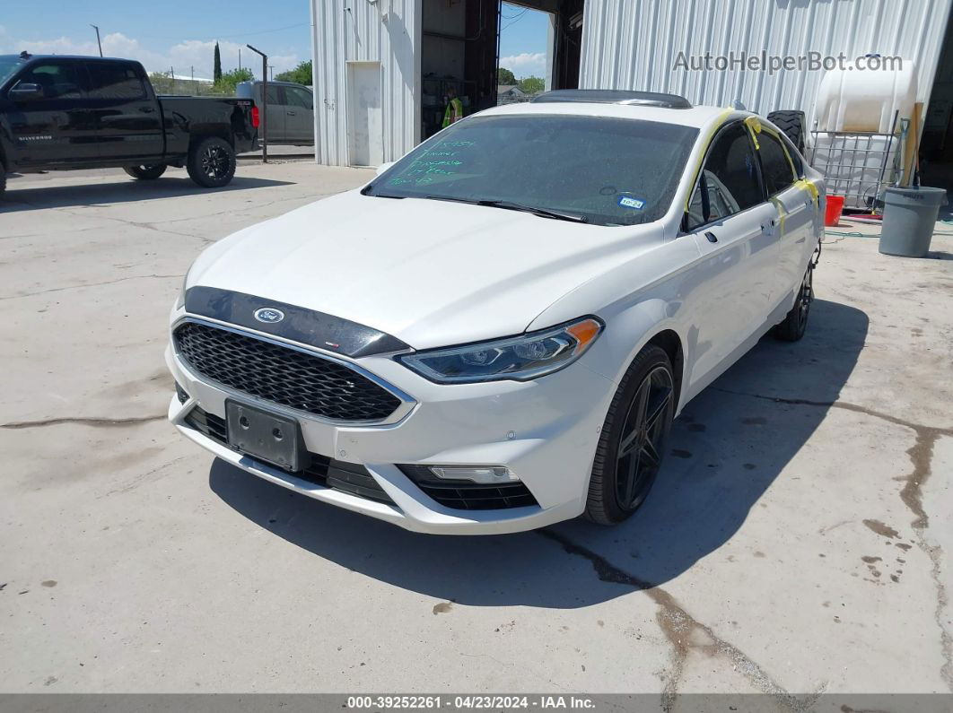 2019 Ford Fusion Sport White vin: 3FA6P0VP6KR108966