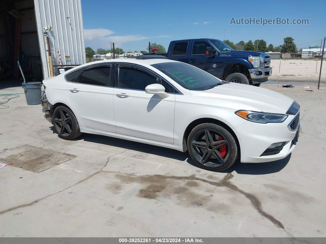 2019 Ford Fusion Sport White vin: 3FA6P0VP6KR108966