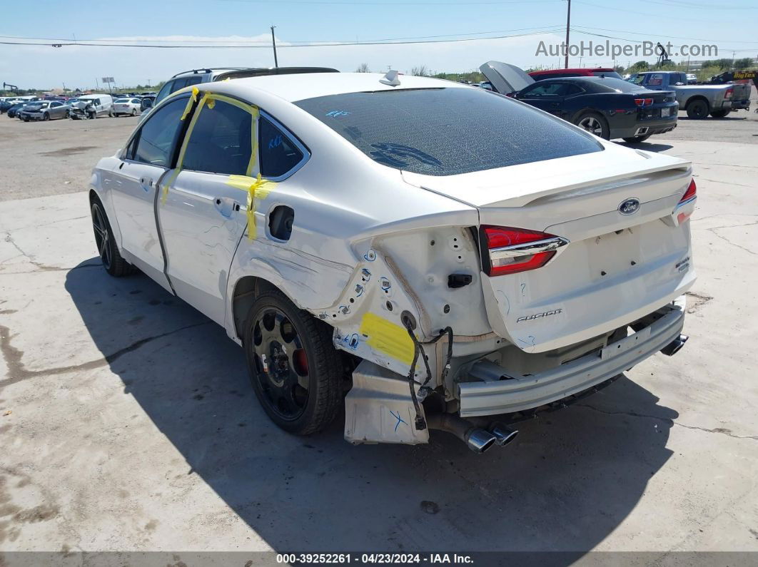 2019 Ford Fusion Sport White vin: 3FA6P0VP6KR108966