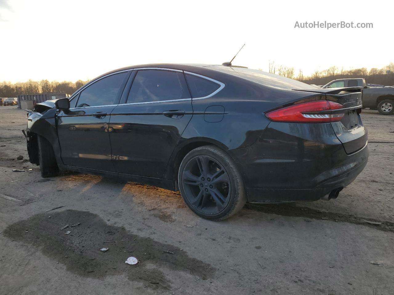 2017 Ford Fusion Sport Black vin: 3FA6P0VP8HR333849