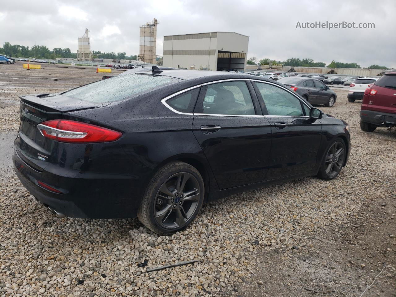 2019 Ford Fusion Sport Black vin: 3FA6P0VP9KR171883