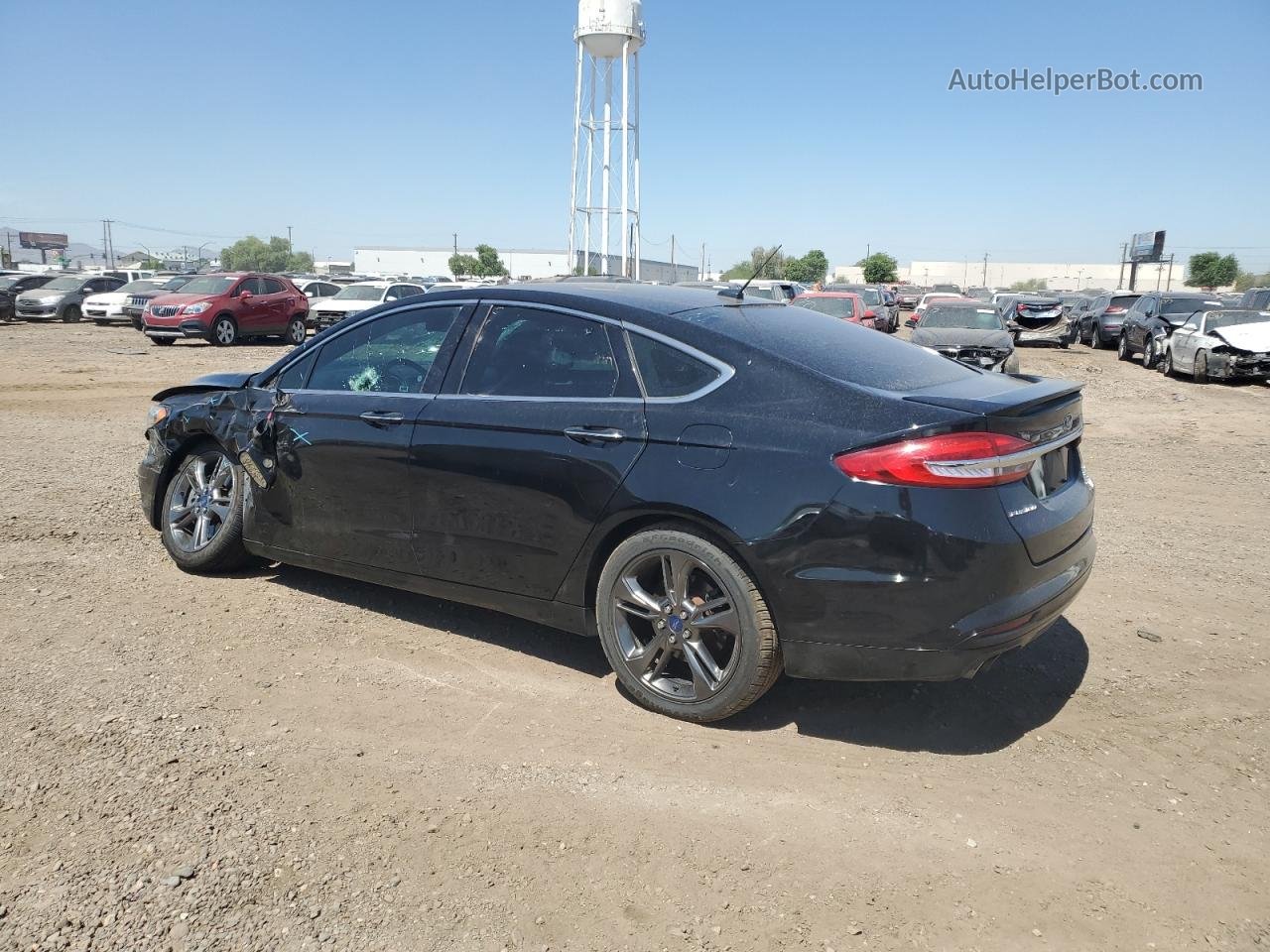 2017 Ford Fusion Sport Black vin: 3FA6P0VPXHR157967