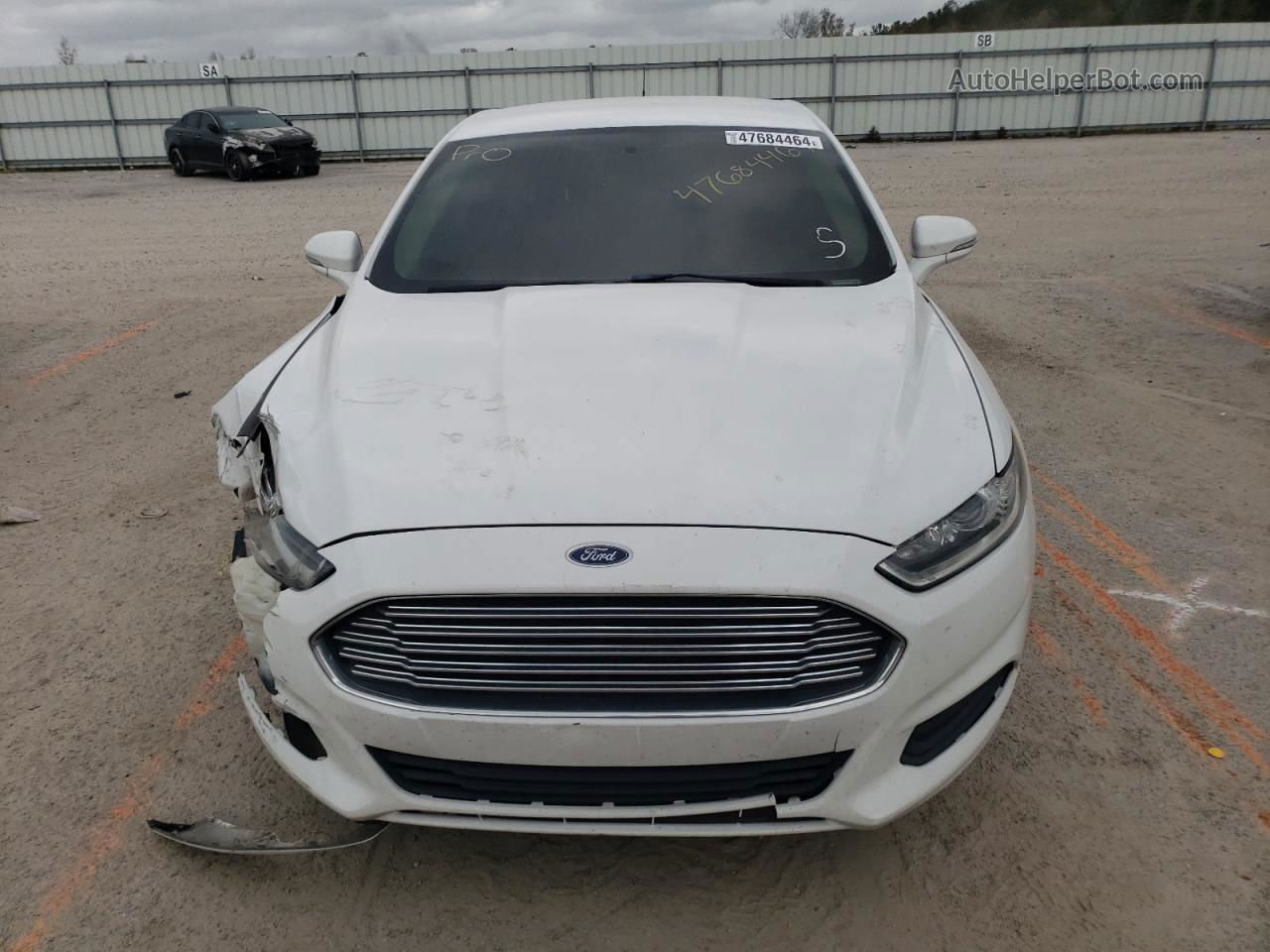 2016 Ford Fusion Se White vin: 3FA6P0HD9GR109716