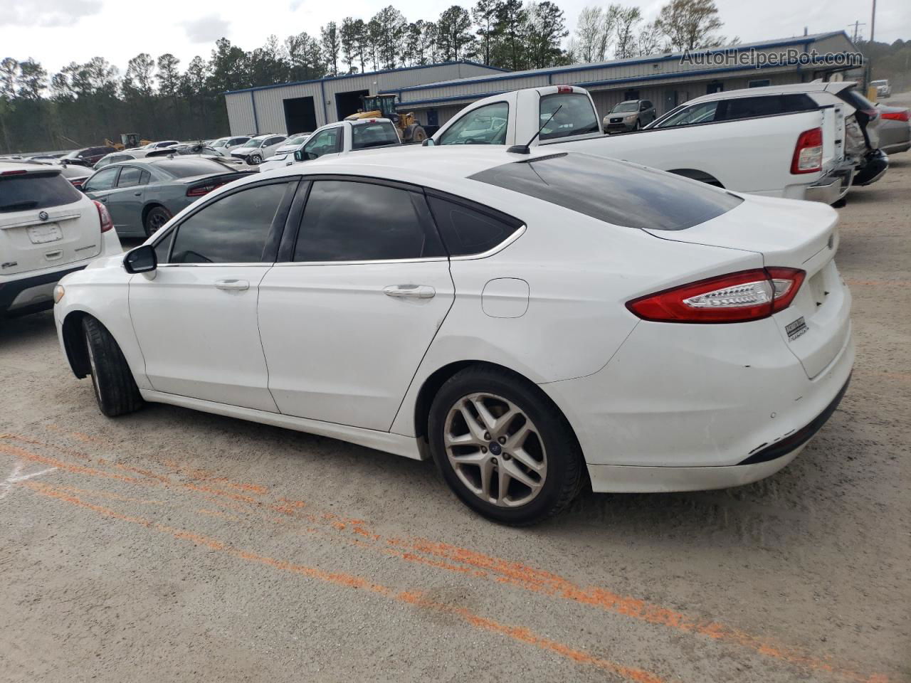 2016 Ford Fusion Se White vin: 3FA6P0HD9GR109716