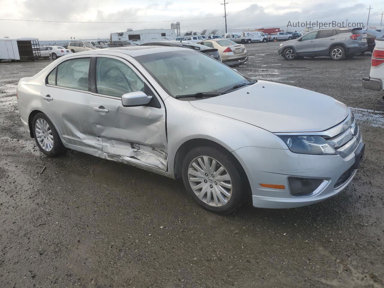 2010 Ford Fusion Hybrid Silver vin: 3FADP0L31AR256710