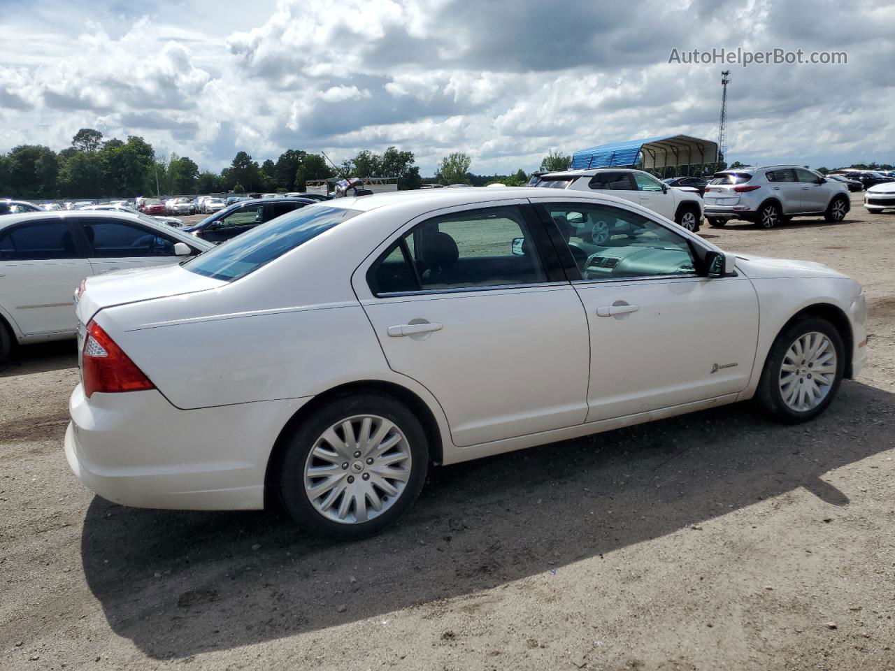 2012 Ford Fusion Hybrid White vin: 3FADP0L31CR409640