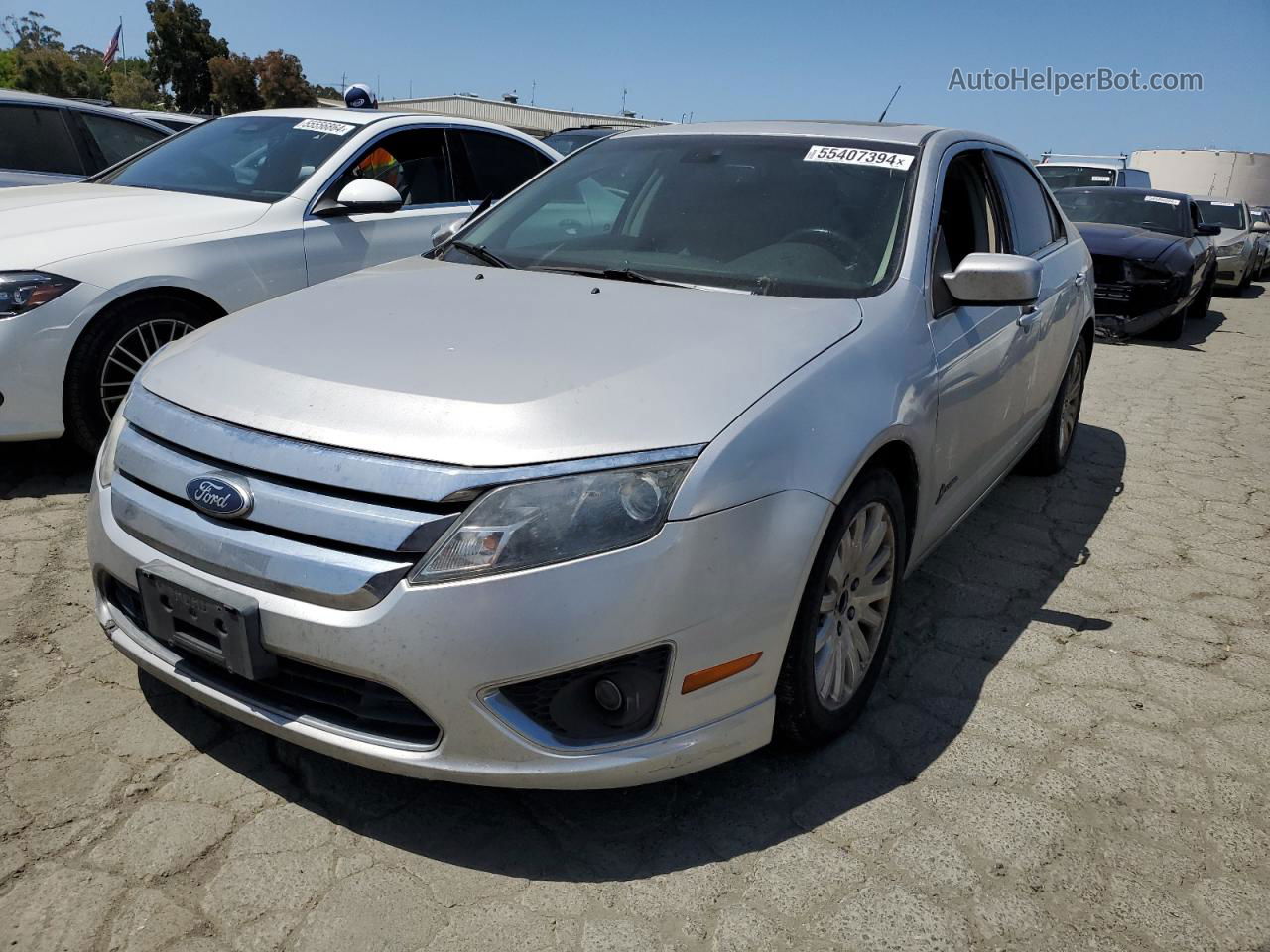 2012 Ford Fusion Hybrid Silver vin: 3FADP0L32CR218633