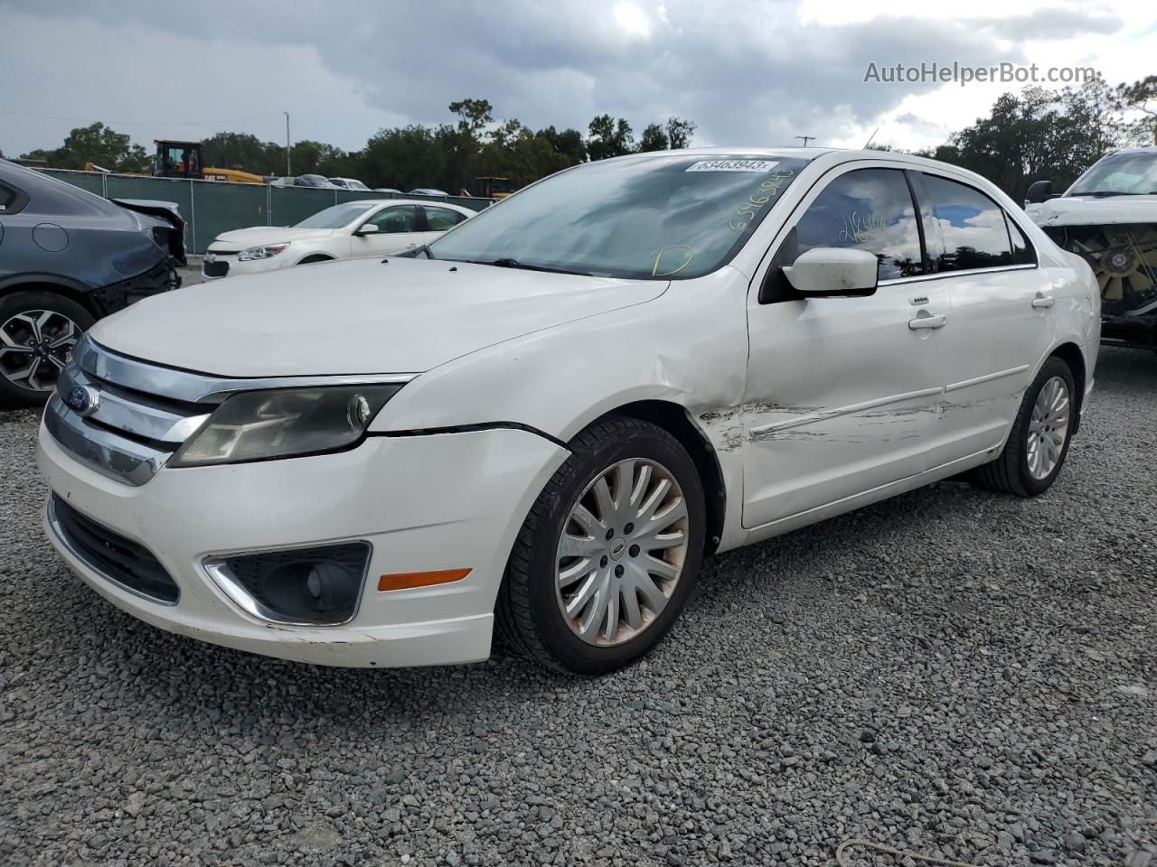 2010 Ford Fusion Hybrid Белый vin: 3FADP0L33AR104699