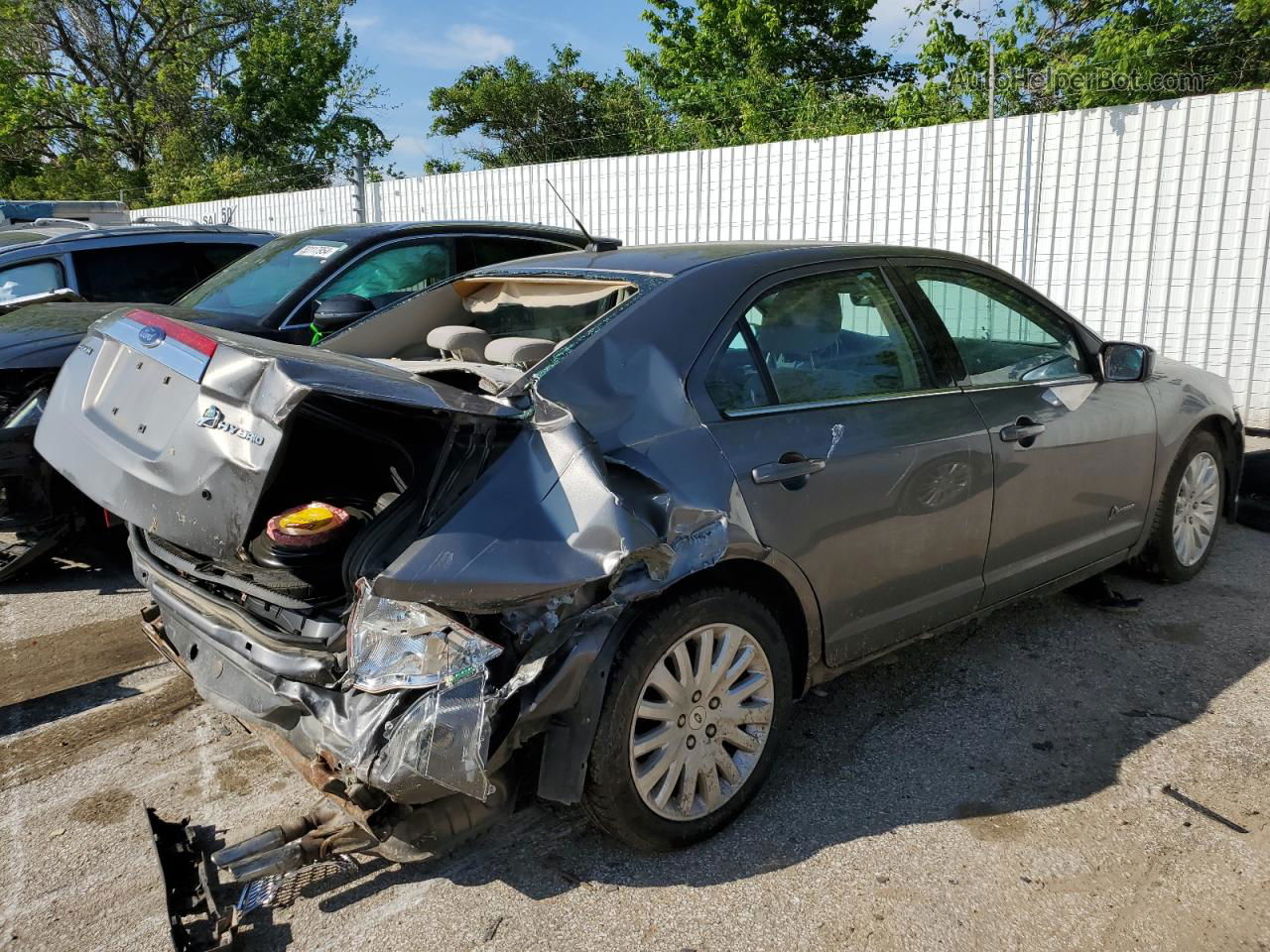 2010 Ford Fusion Hybrid Silver vin: 3FADP0L33AR151330