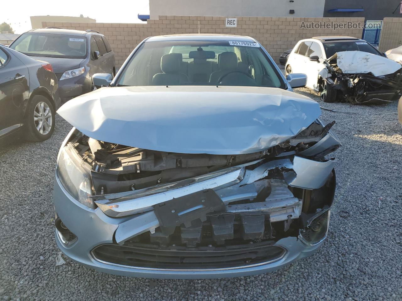 2010 Ford Fusion Hybrid Blue vin: 3FADP0L33AR177524