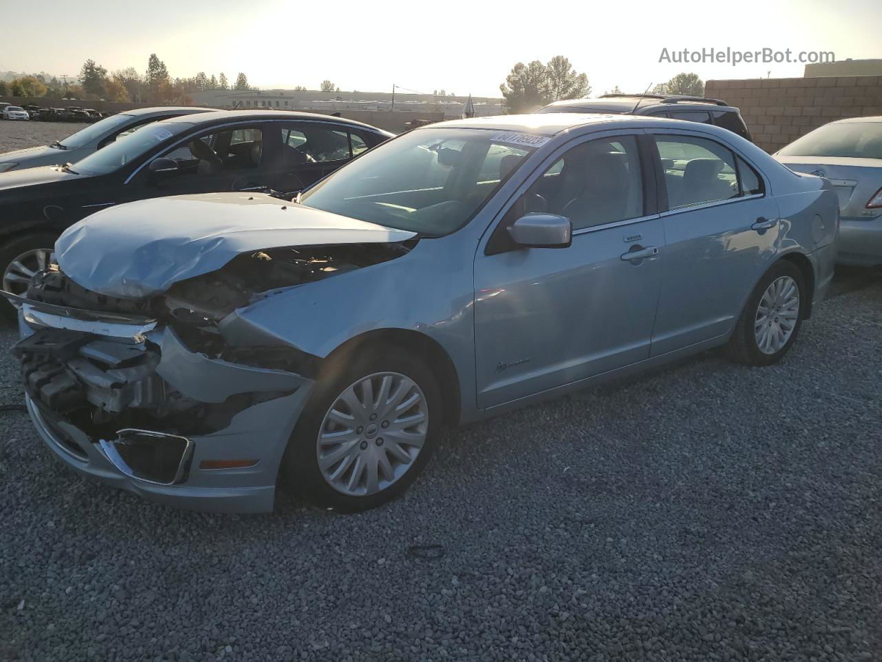 2010 Ford Fusion Hybrid Blue vin: 3FADP0L33AR177524