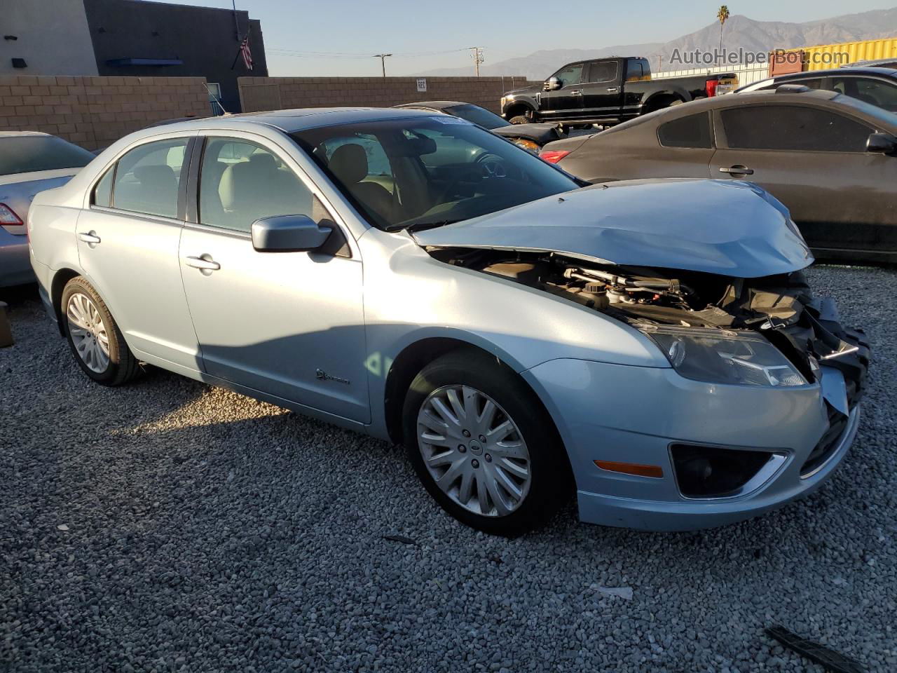 2010 Ford Fusion Hybrid Blue vin: 3FADP0L33AR177524