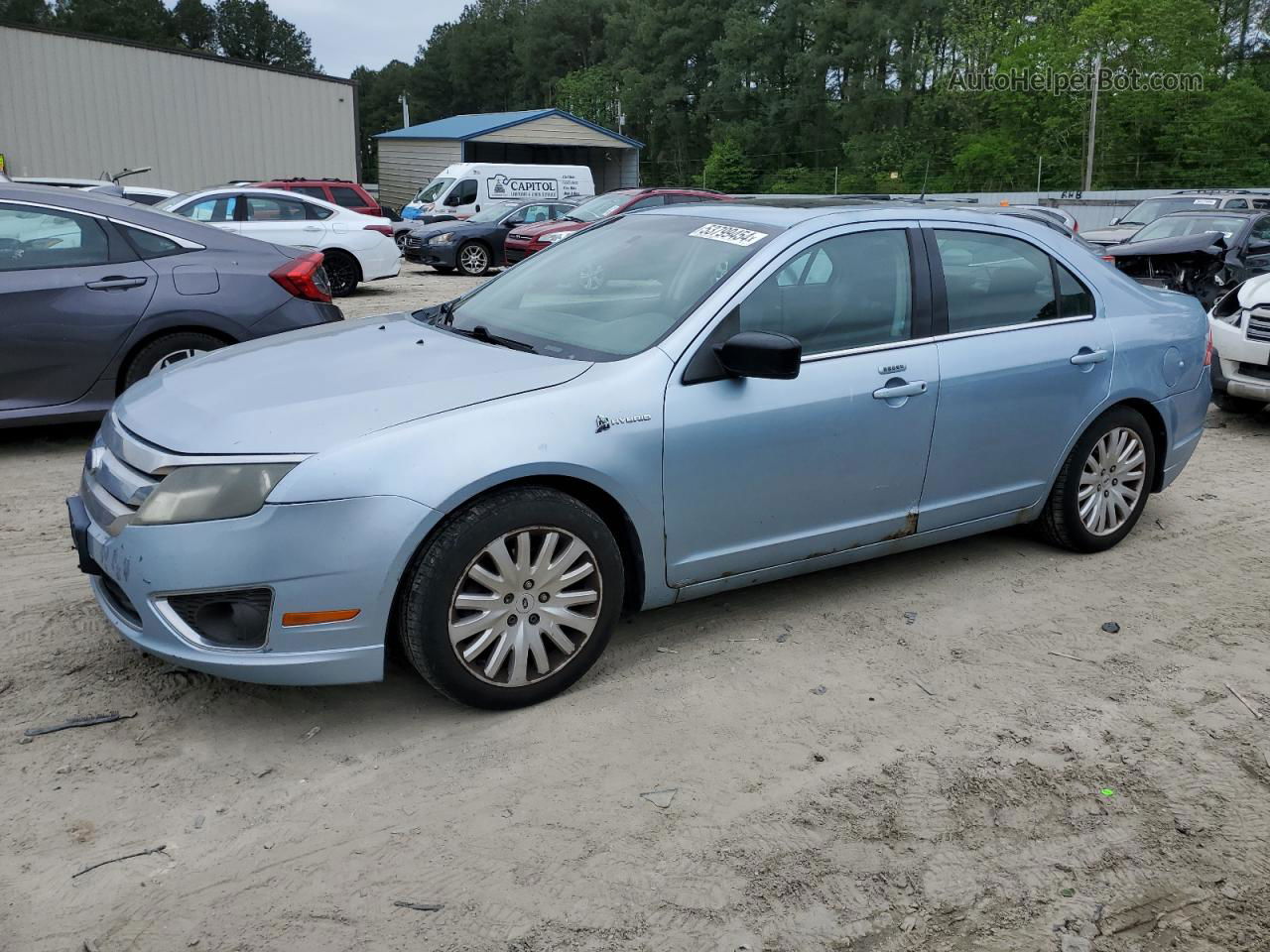 2010 Ford Fusion Hybrid Blue vin: 3FADP0L34AR179279