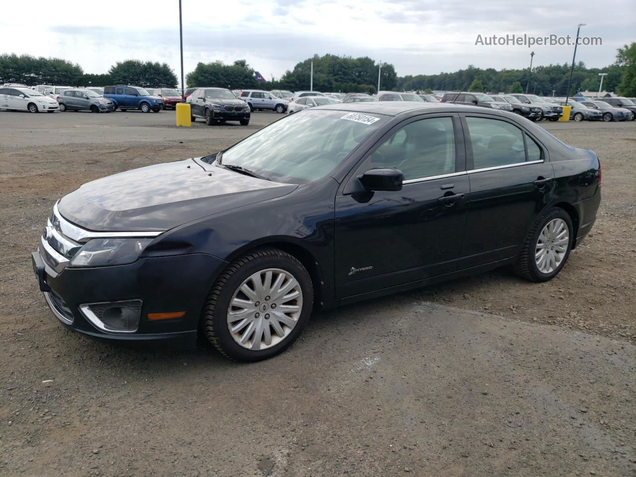 2010 Ford Fusion Hybrid Black vin: 3FADP0L34AR364416