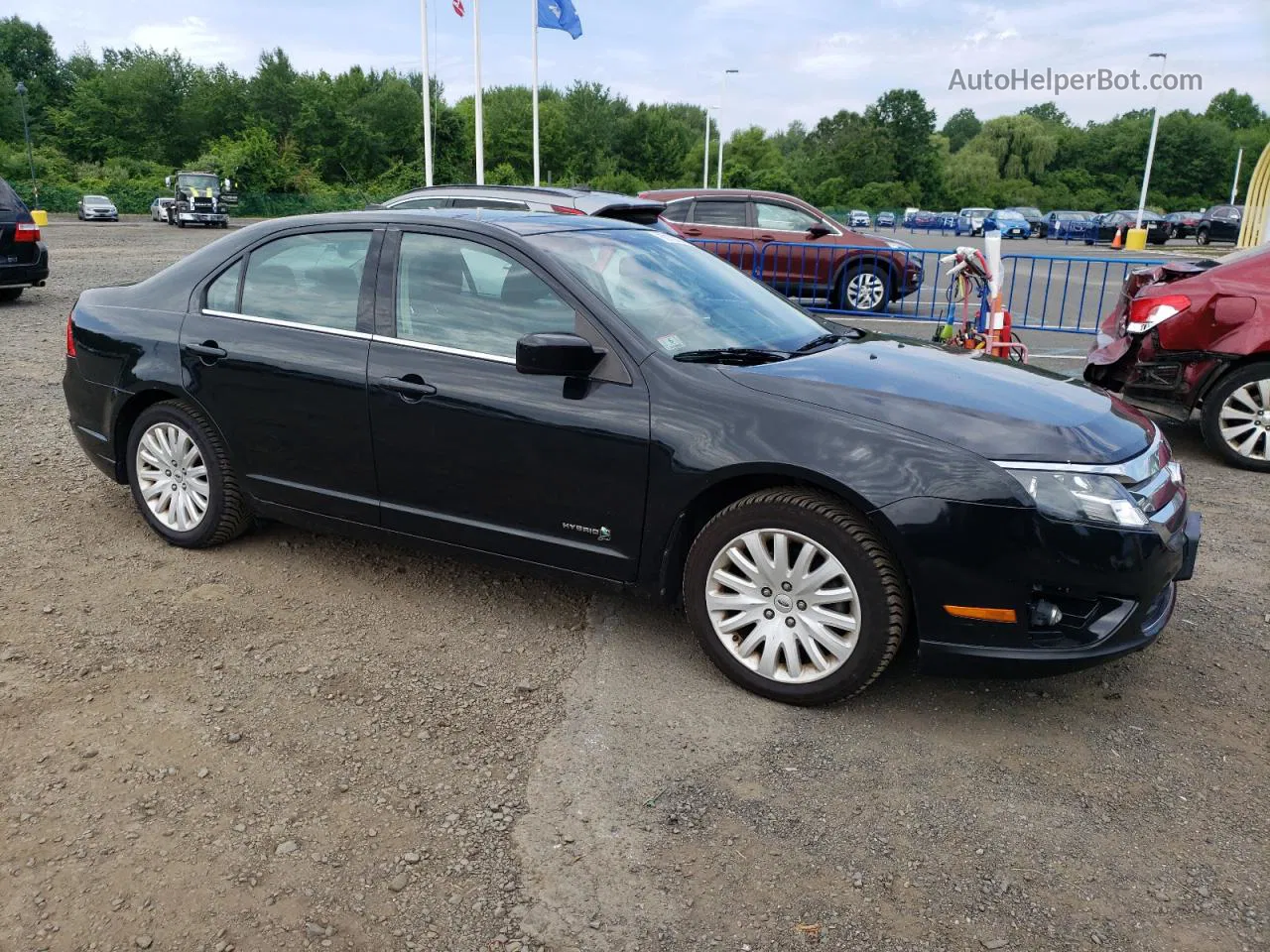 2010 Ford Fusion Hybrid Black vin: 3FADP0L34AR364416