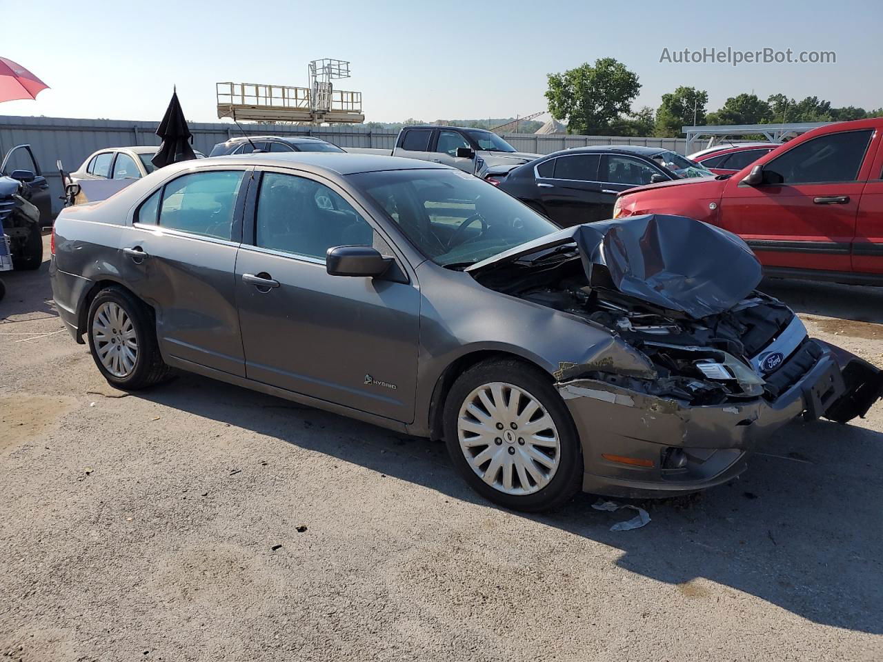 2010 Ford Fusion Hybrid Gray vin: 3FADP0L34AR418796