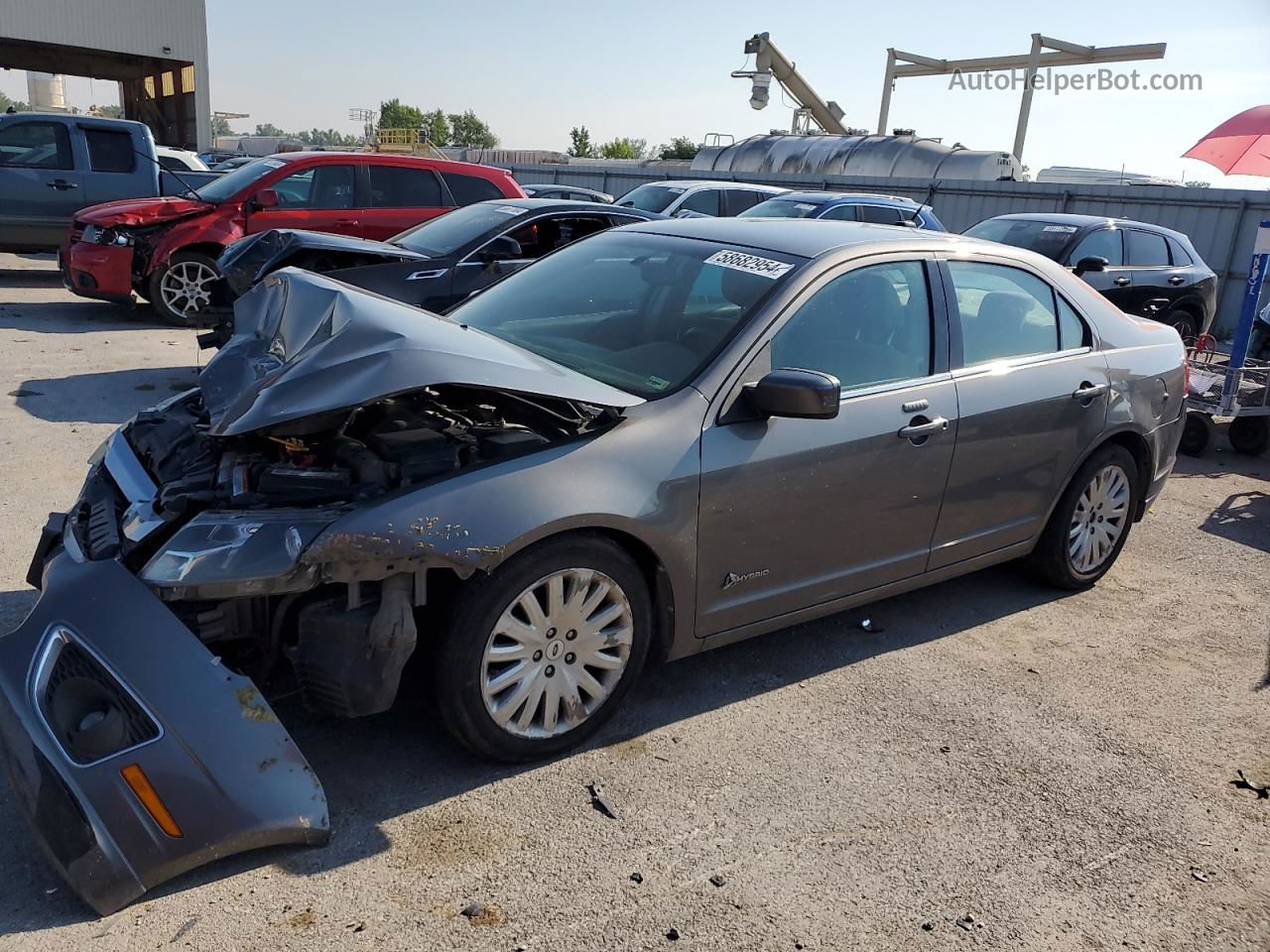 2010 Ford Fusion Hybrid Gray vin: 3FADP0L34AR418796