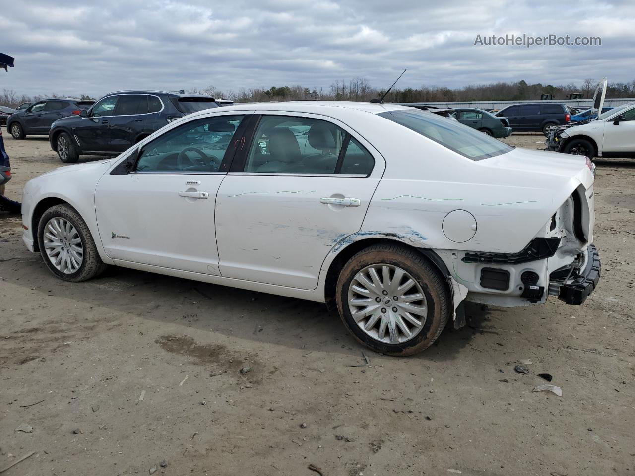 2012 Ford Fusion Hybrid White vin: 3FADP0L34CR229214