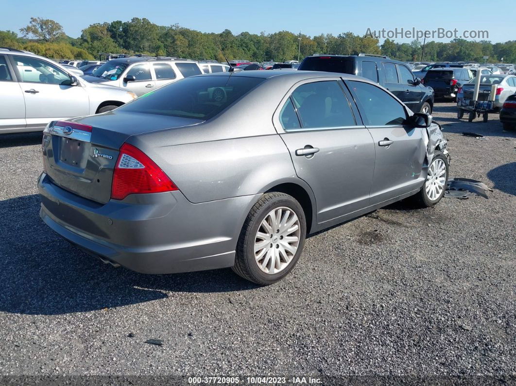 2012 Ford Fusion Hybrid   Gray vin: 3FADP0L34CR360563