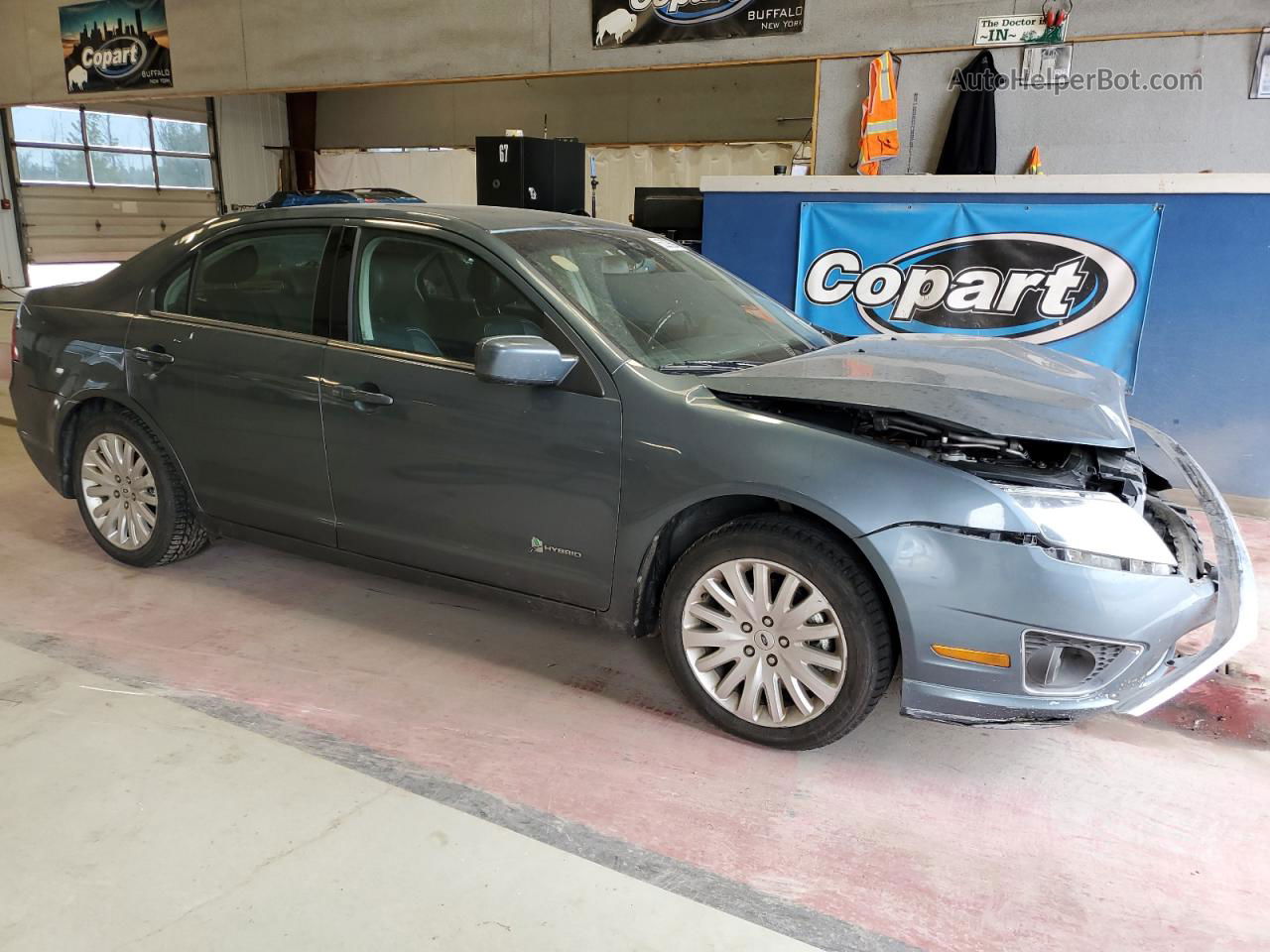 2012 Ford Fusion Hybrid Blue vin: 3FADP0L36CR254485