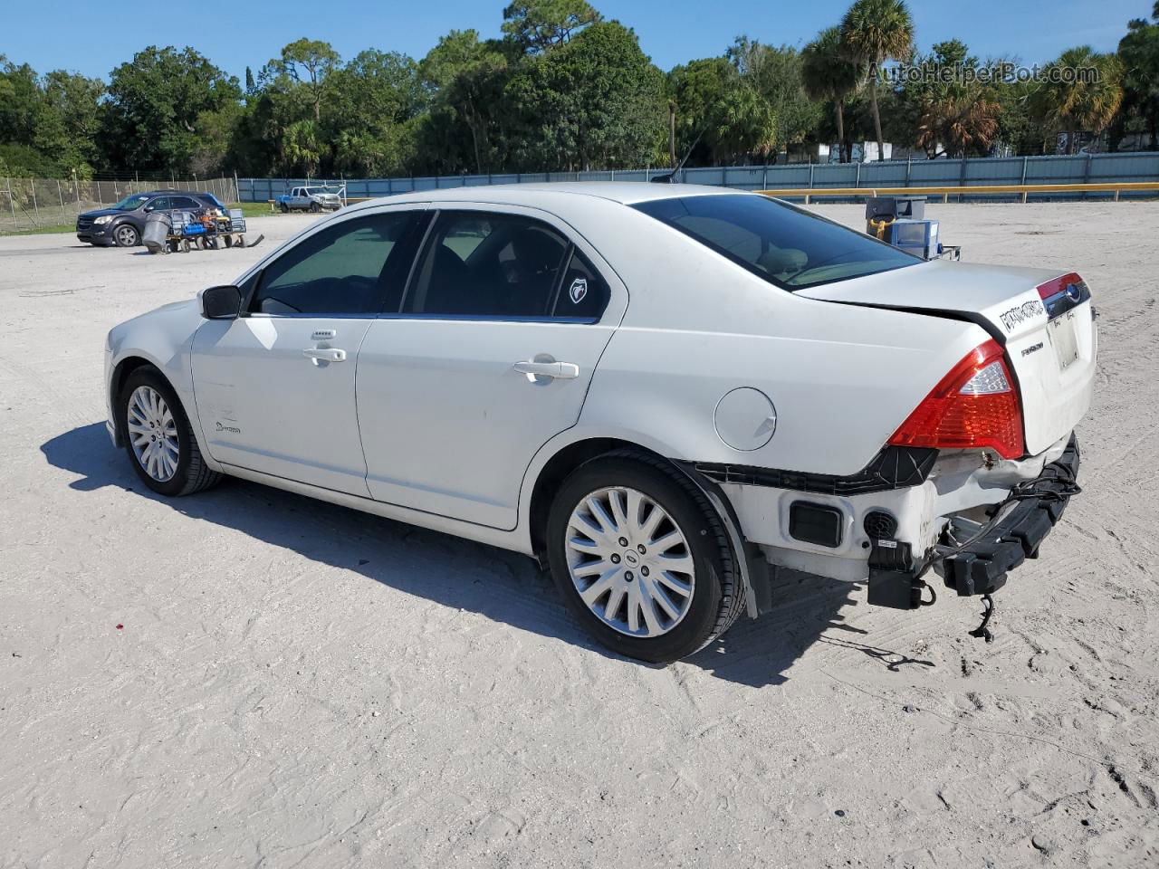 2010 Ford Fusion Hybrid White vin: 3FADP0L38AR104357