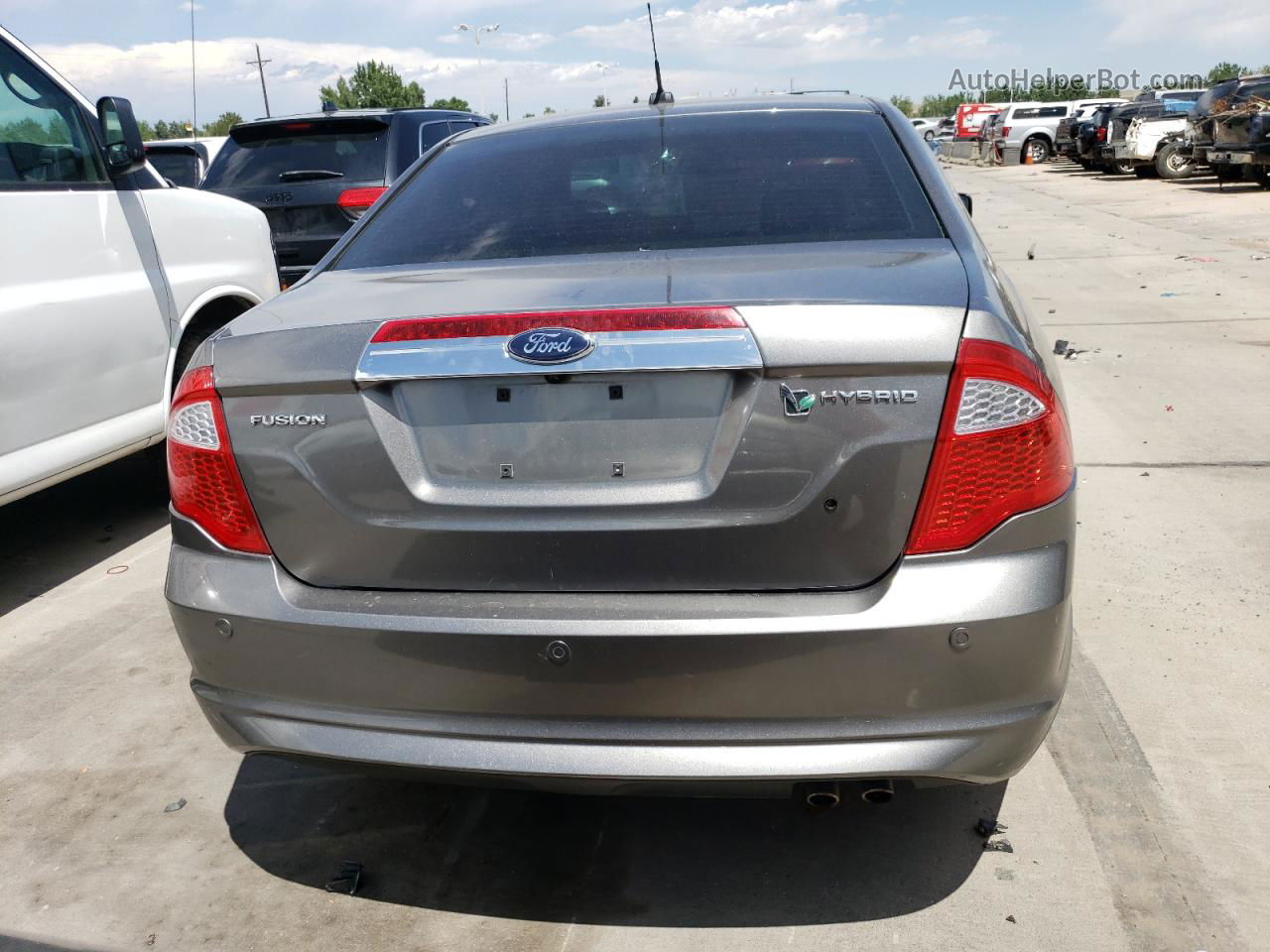 2010 Ford Fusion Hybrid Gray vin: 3FADP0L3XAR210728