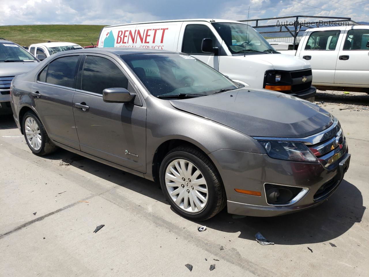 2010 Ford Fusion Hybrid Gray vin: 3FADP0L3XAR210728