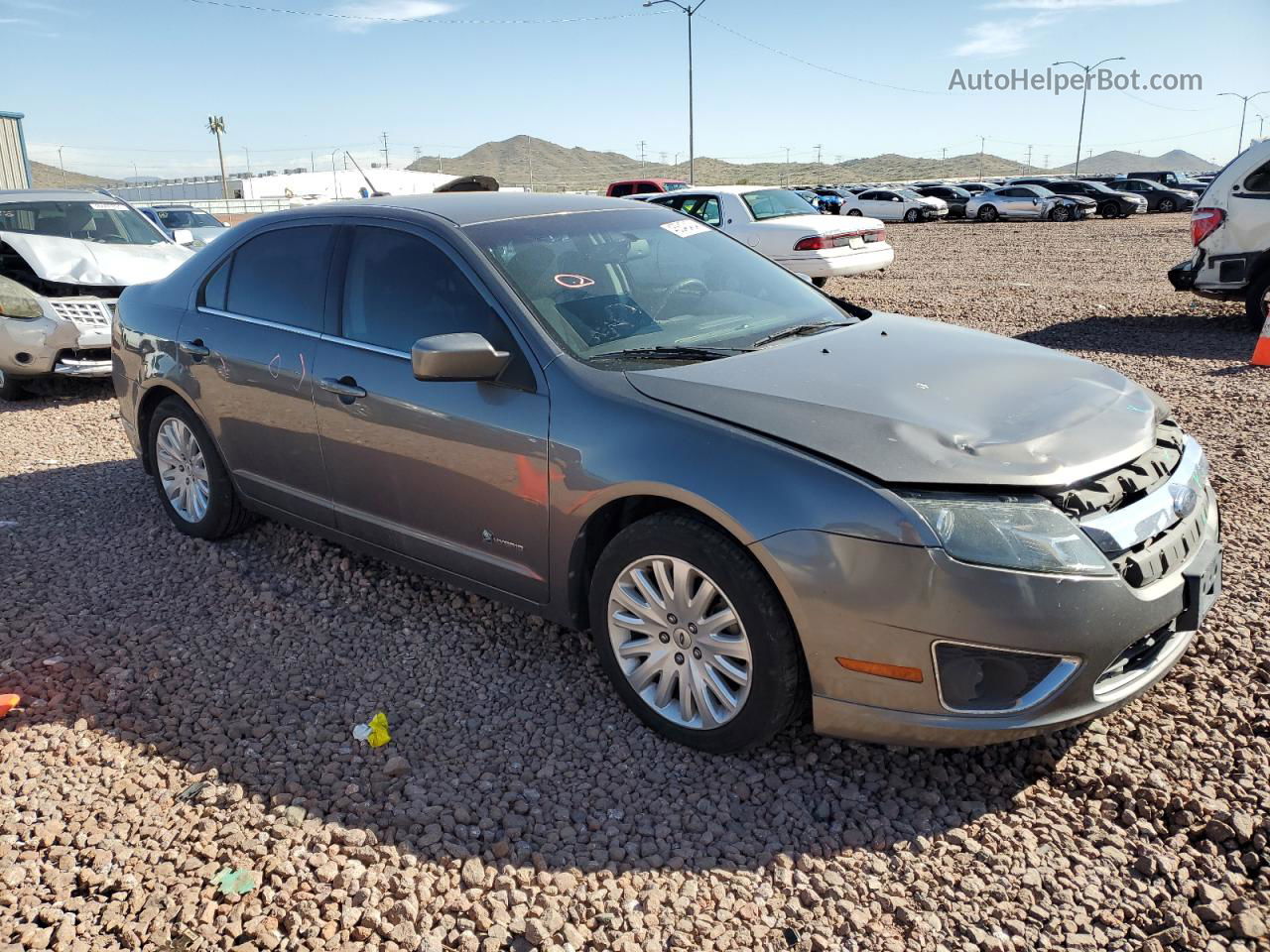 2010 Ford Fusion Hybrid Charcoal vin: 3FADP0L3XAR258410