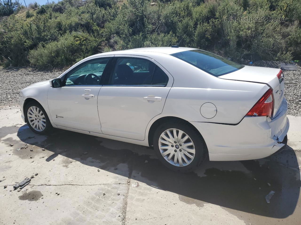 2012 Ford Fusion Hybrid White vin: 3FADP0L3XCR438991